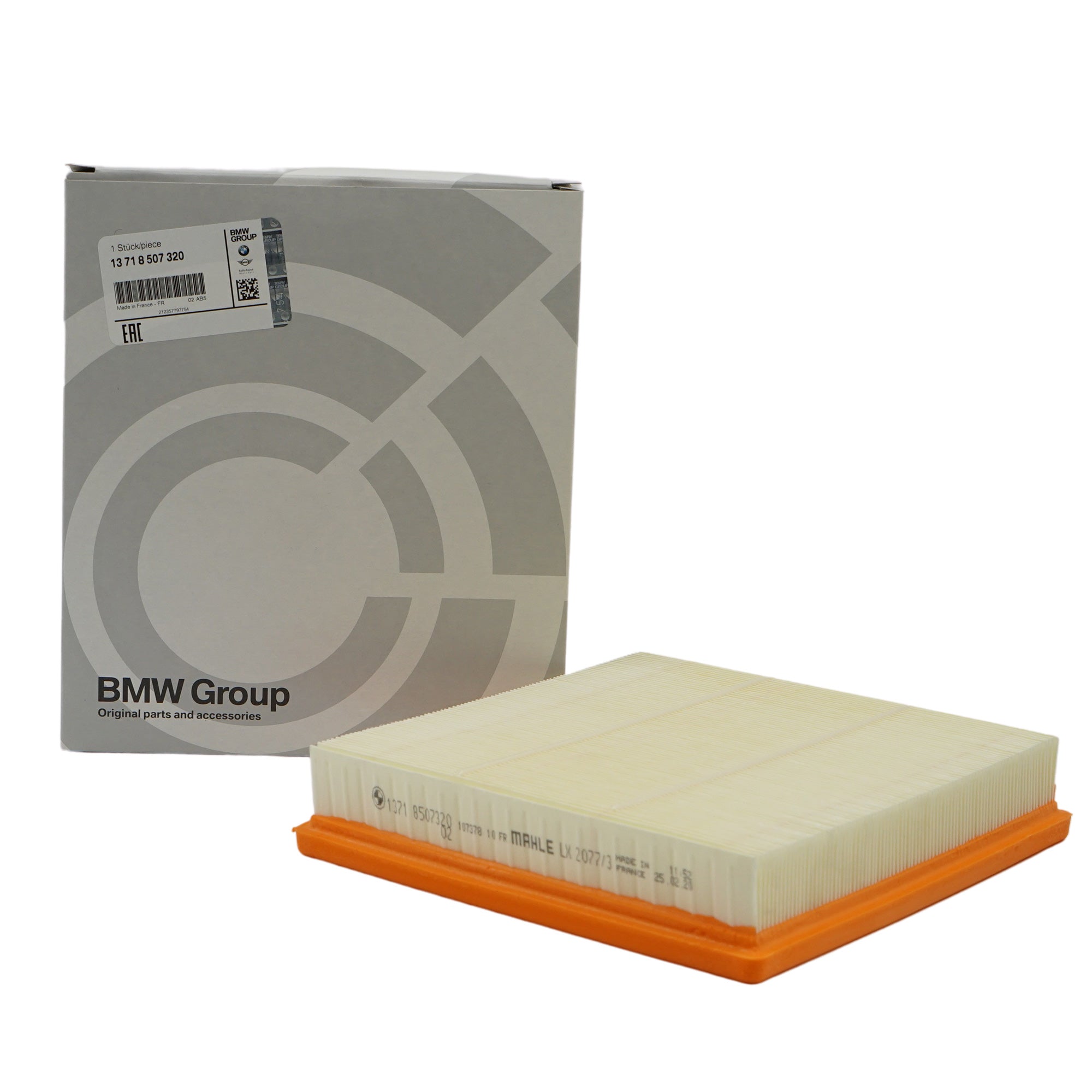 Air Filter – BMW 1 Series F20/F21 (2011–2019) ; 2 Series F22/F23 (2013–2021) ; 3 Series F30/F31/F34 (2011–2019) ; 4 Series F32/F33/F36 (2013–2020) – 13718507320