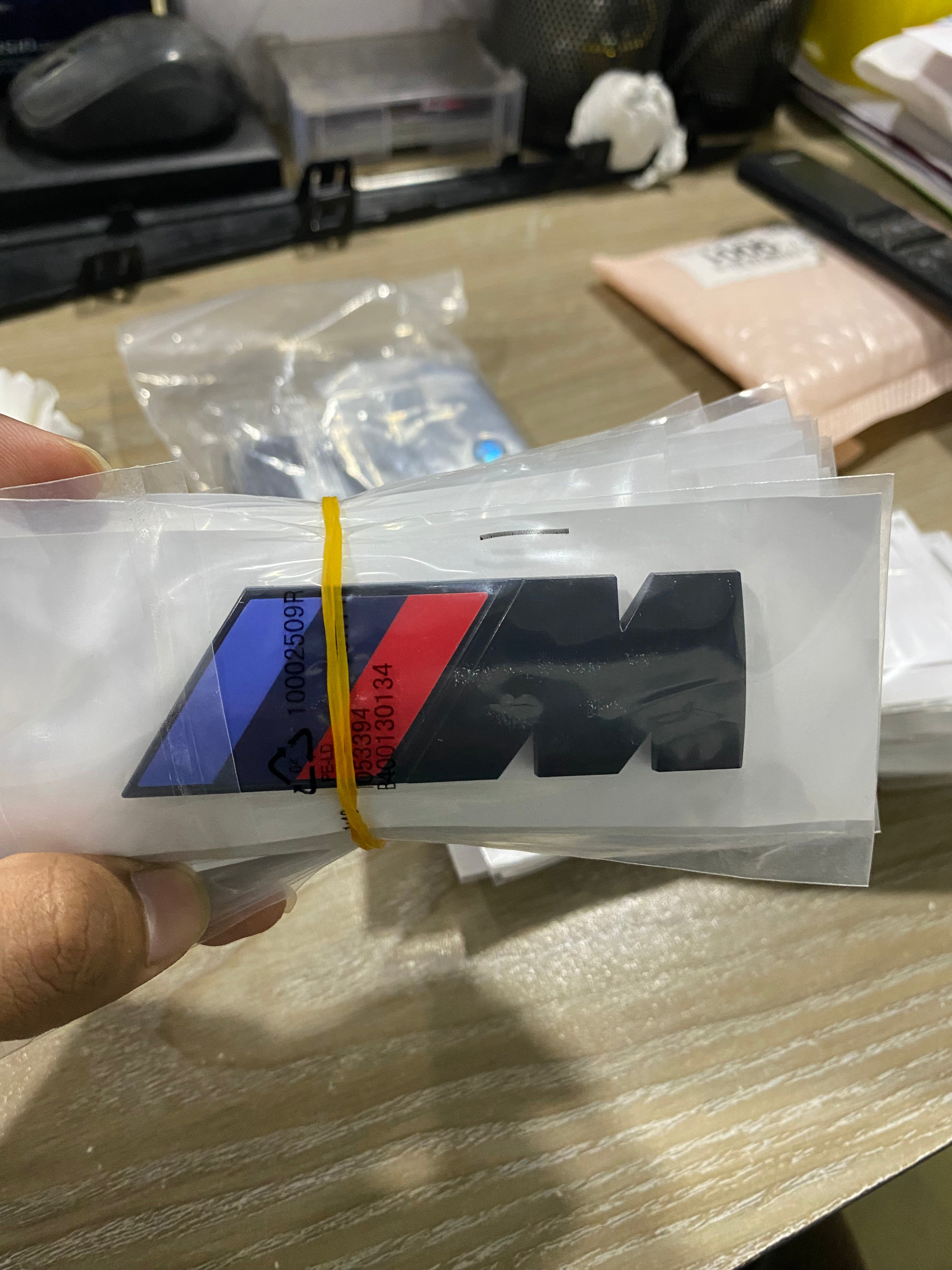 BMW M badge (White / Black)