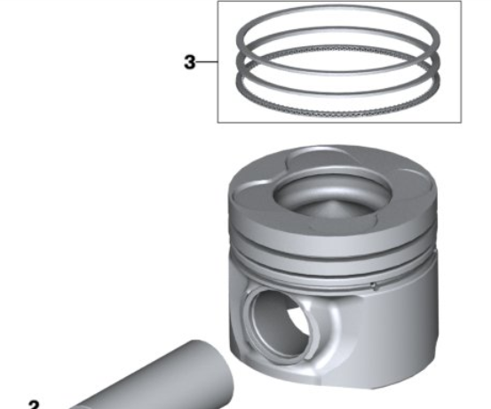 Piston Rings Repair Kit (STD) – M57 Diesel Engines – 11257798369