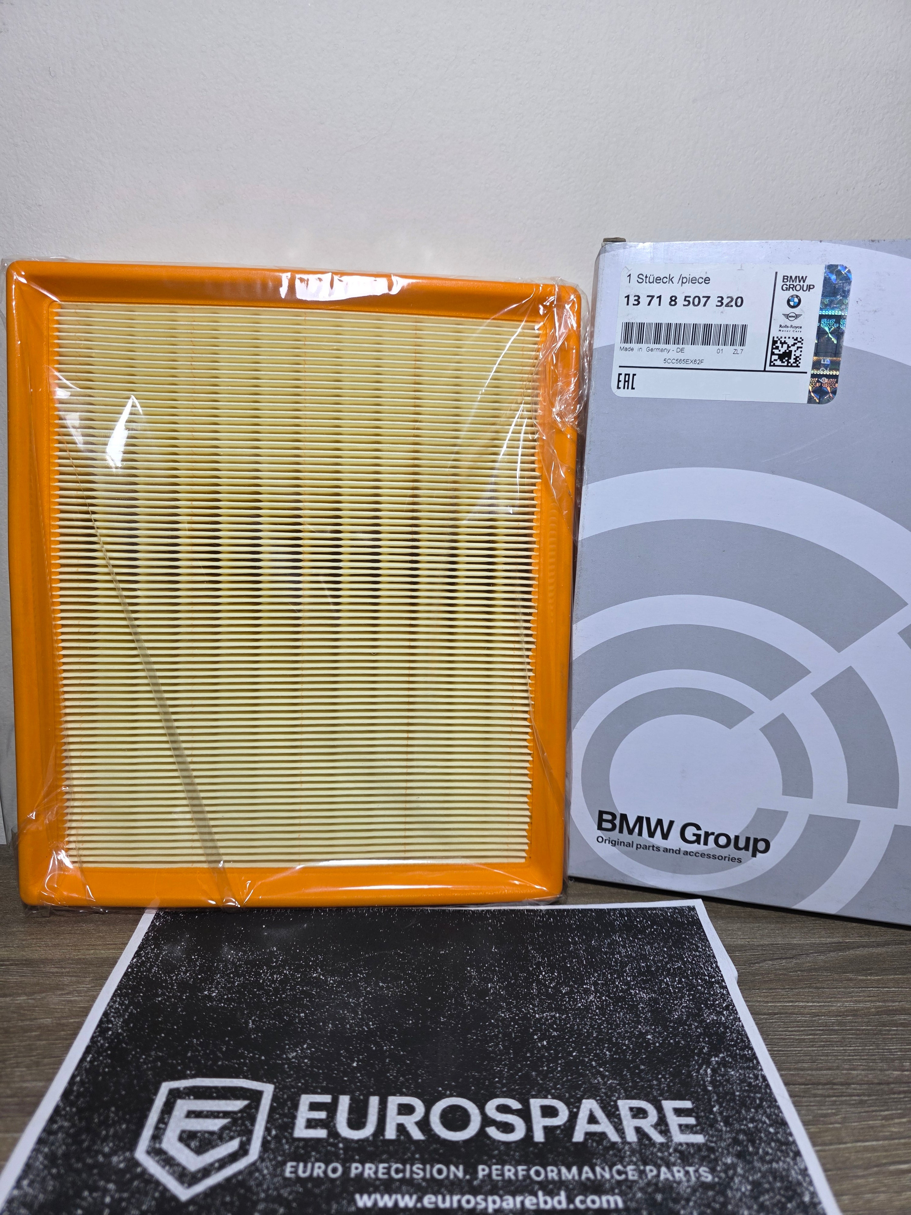 Air Filter – BMW 1 Series F20/F21 (2011–2019) ; 2 Series F22/F23 (2013–2021) ; 3 Series F30/F31/F34 (2011–2019) ; 4 Series F32/F33/F36 (2013–2020) – 13718507320